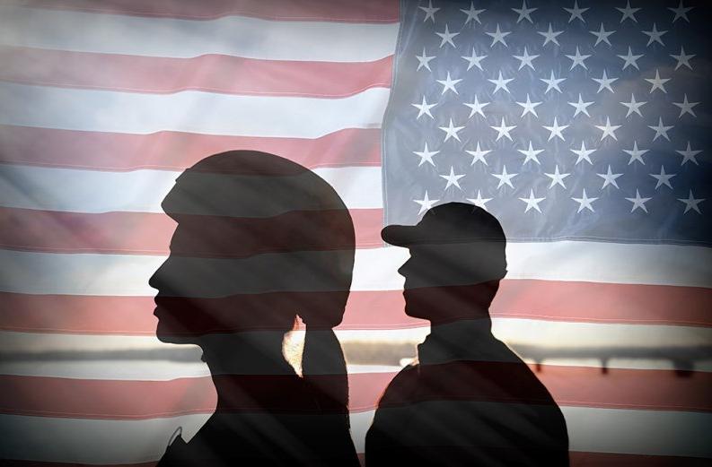 Veterans stock image